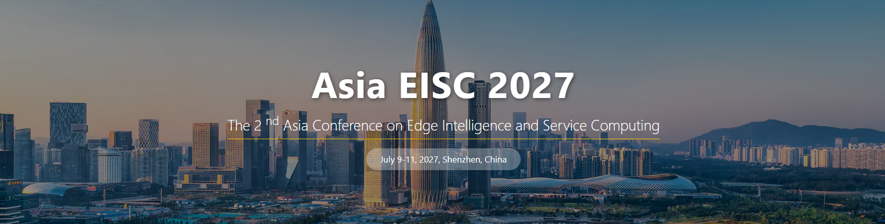 The 2nd Asia Conference on Edge Intelligence and Service Computing